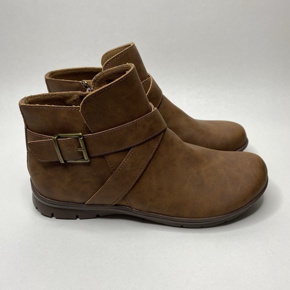 B.Q.C Ankle Zip Boots & Booties Brown Women Size 7.5M - Picture 1 of 12